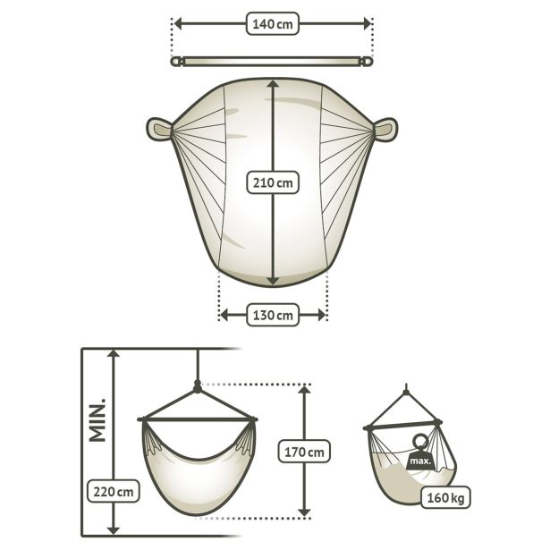 GUGALNA MREŽA LA SIESTA HABANA ZEBRA KINGSIZE