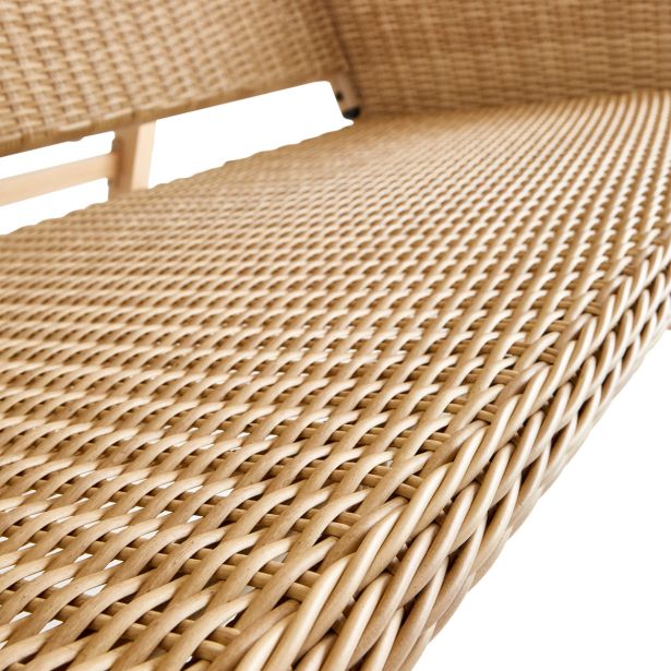 GUGALNIK 3P MEDENA JEKLO Z UČINKOM LESA PLETENO SPUNPOLY