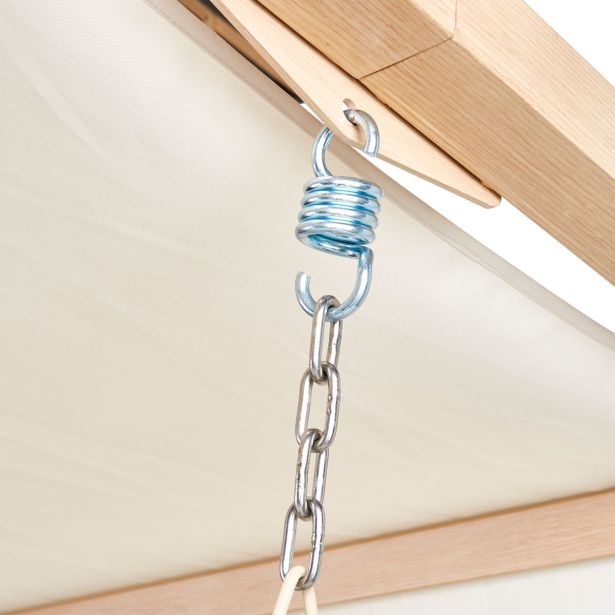 GUGALNIK 3P MEDENA JEKLO Z UČINKOM LESA PLETENO SPUNPOLY