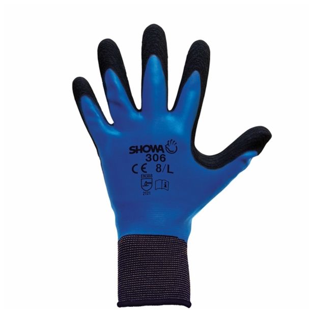 GUMENE ROKAVICE 306 ŠT. XL/9 DUAL LATEX PENASTA PREVLEKA