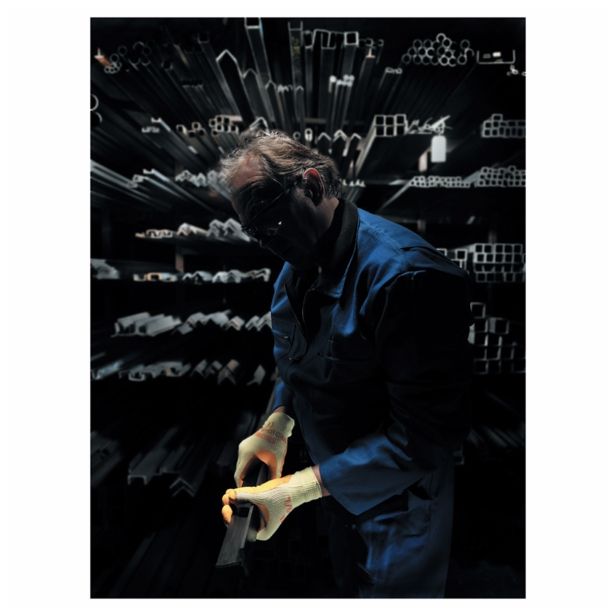 GUMENE ROKAVICE 310 ŠT. L/9 ORANŽNA GRADBENA