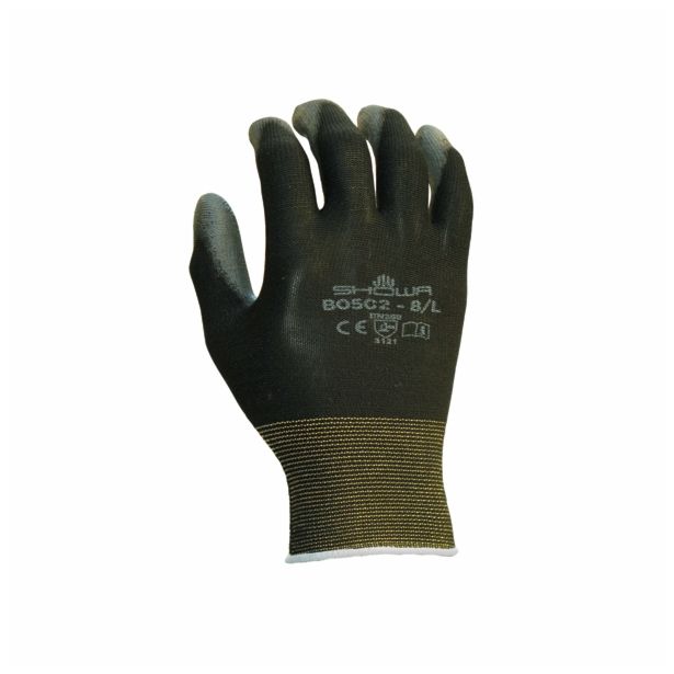 GUMENE ROKAVICE B0 502 ŠT XL/9 POLIURETAN BARVA ČRNA