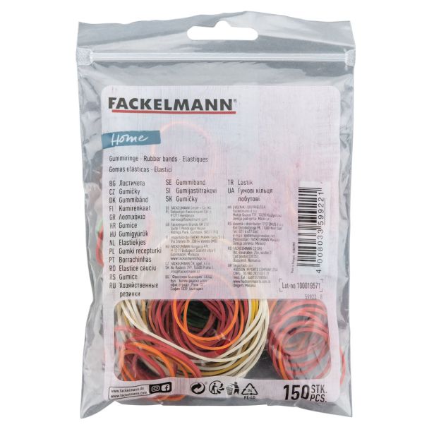 GUMI VEZICE FACKELMANN GUMICA ZA GOSP. 150/1 PVC VREČKA SORTIRANO