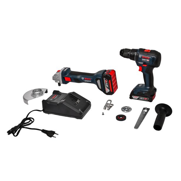 AKUMULATORSKI SET BOSCH PROFESSIONAL GWS 180-LI + GSB 18V-50