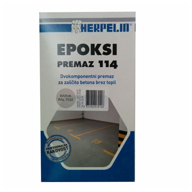EPOKSIDNI PREMAZ AMAL HERPELIN 114 RAL 7032 1KG 2K - PEŠČENO SIVA