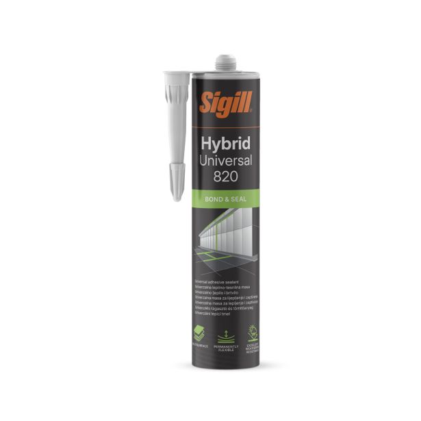 HIBRIDNA TESNILNA MASA SIGILL HYBRID UNIVERSAL 820 290 ML GRAY BOND&SEAL