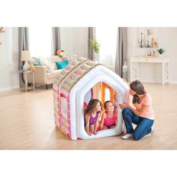 NAPIHLJIVA IGRAČA INTEX HIŠICA ZA PRINCESKE 124X109X122 CM