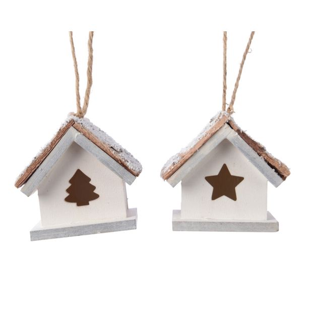 OKRASEK ZA JELKO HIŠKA 6 CM SORT