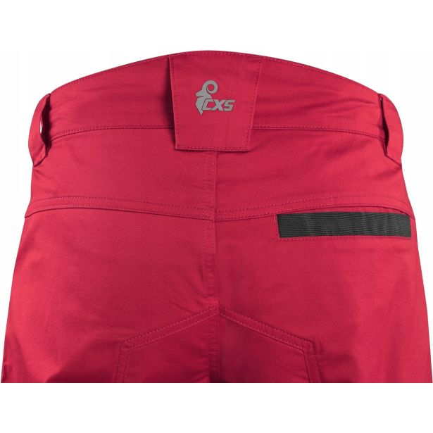 HLAČE CXS SOLIS FLEX DO PASU 58 RDEČE/ČRNA