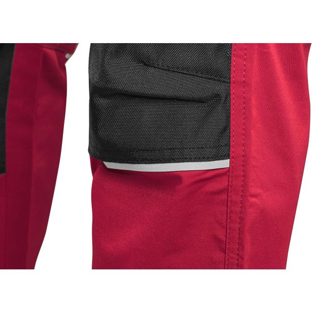 HLAČE CXS SOLIS FLEX DO PASU 58 RDEČE/ČRNA