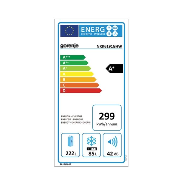HLADILNIK IN ZAMRZOVALNIK GORENJE NRK 6191 GHW