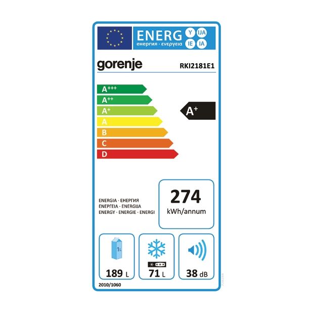 HLADILNIK IN ZAMRZOVALNIK GORENJE RKI 2181 E1