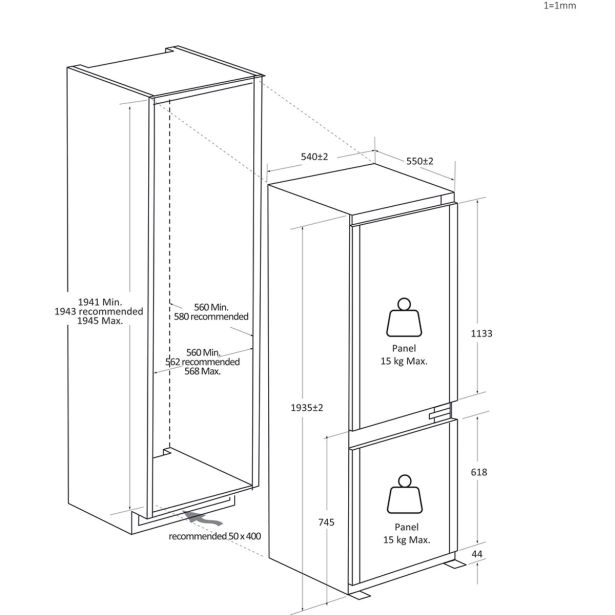 HLADILNIK IN ZAMRZOVALNIK HAIER HBW7519CF