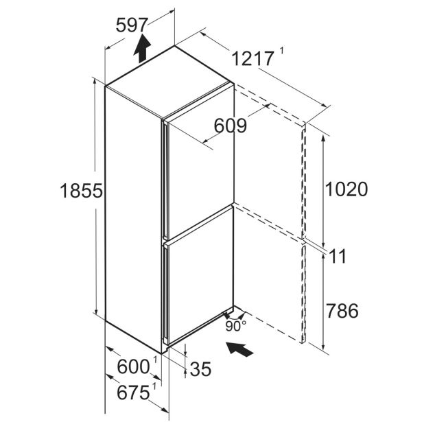 HLADILNIK IN ZAMRZOVALNIK LIEBHERR CNC5703