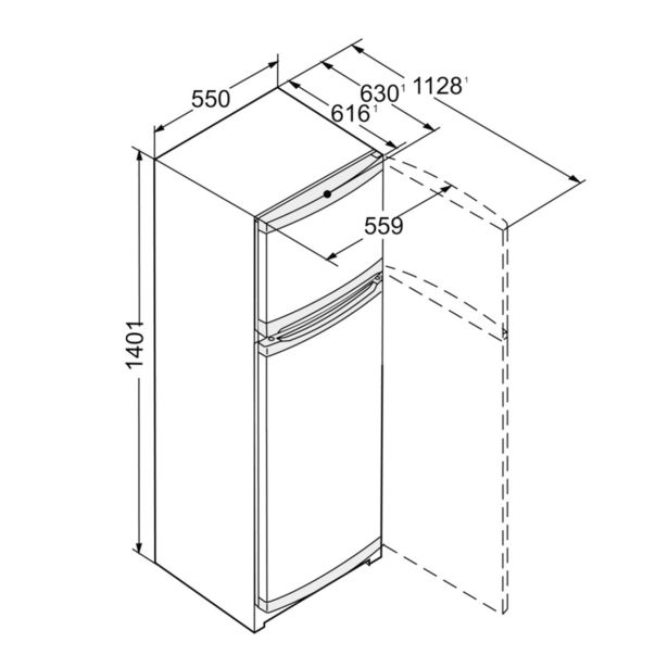 HLADILNIK IN ZAMRZOVALNIK LIEBHERR CTPELE 231