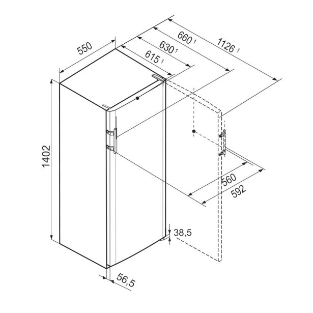 HLADILNIK LIEBHERR KPSLE290