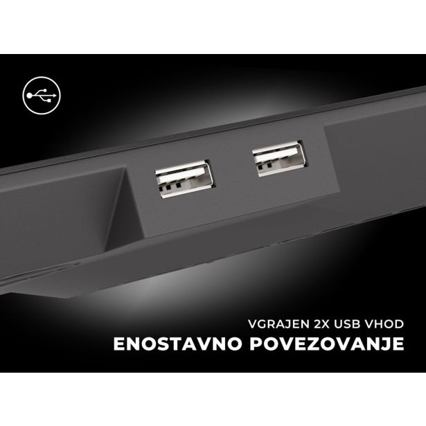 HLADILNO STOJALO ZA PRENOSNIK GENESIS OXID 450, ČRN