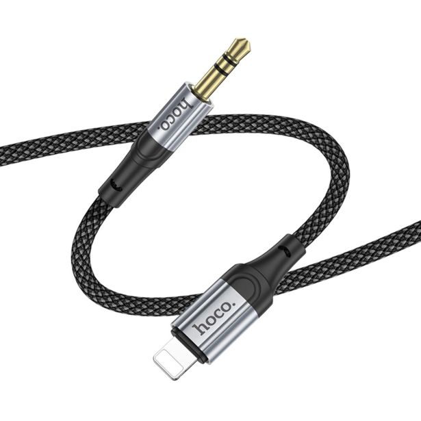 HOCO AUX KABEL UPA26 IZ LIGHTNING NA 3.5 MM (1M) ČRN