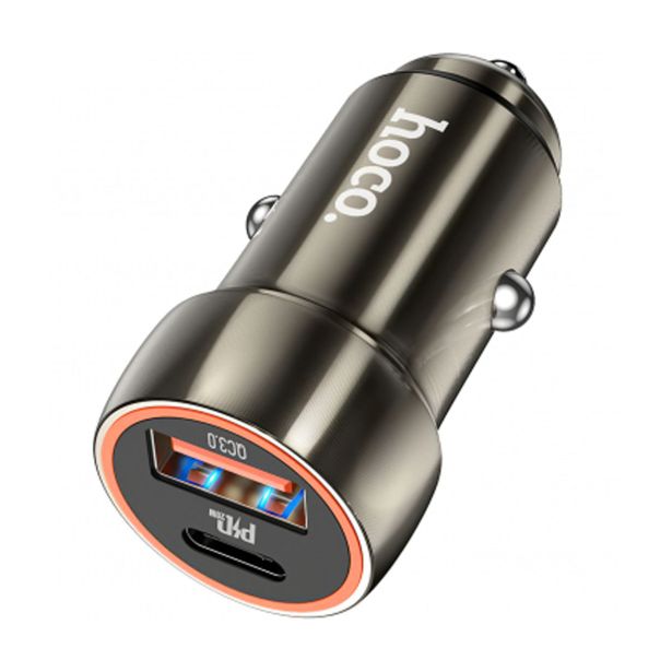 HOCO AVTOPOLNILEC Z46A QC 20W 3A Z 1X USB-A, 1X TYPE C ZA SAMSUNG, APPLE - SIV