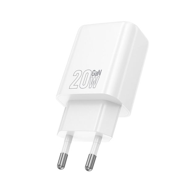 HOCO POLNILEC ADAPTER N61 GAN PD 20W USB-A, TYPE C ZA SAMSUNG, IPHONE - BEL