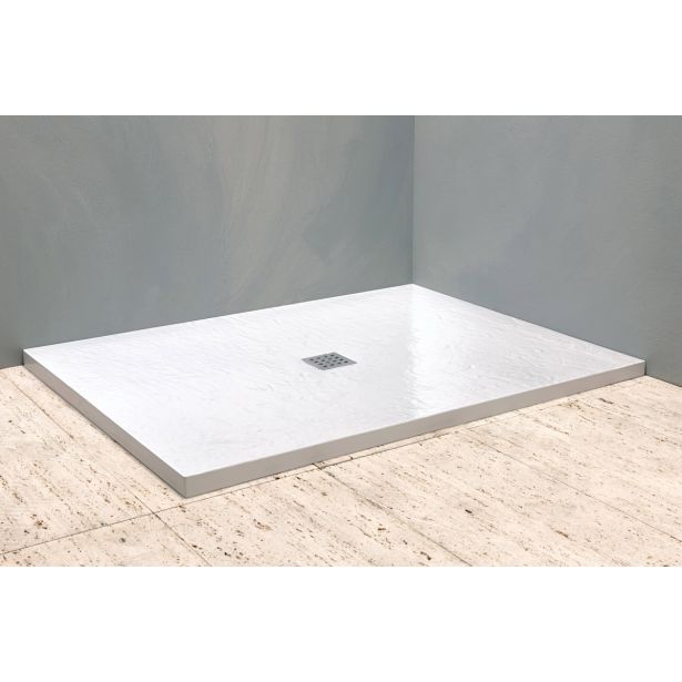 KAD ZA PRHANJE IZ UM.MAR. KOLPA SAN HORA STONE 120X90 WHITE ZA VGRADNJO RELIEFNA POV.