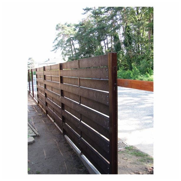 HORIZONTALNA PVC DESKA CORTINAPLAST 30X130X2000 MM RJAVE BARVE