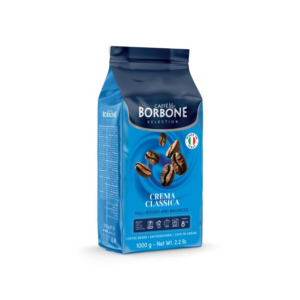 HRANA BORBONE KAVA CREMA CLASSICA V ZRNU 1 KG