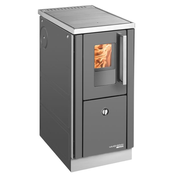 ŠTEDILNIK NA DRVA HAAS+SOHN HSD 40.5 SF ANTRACIT