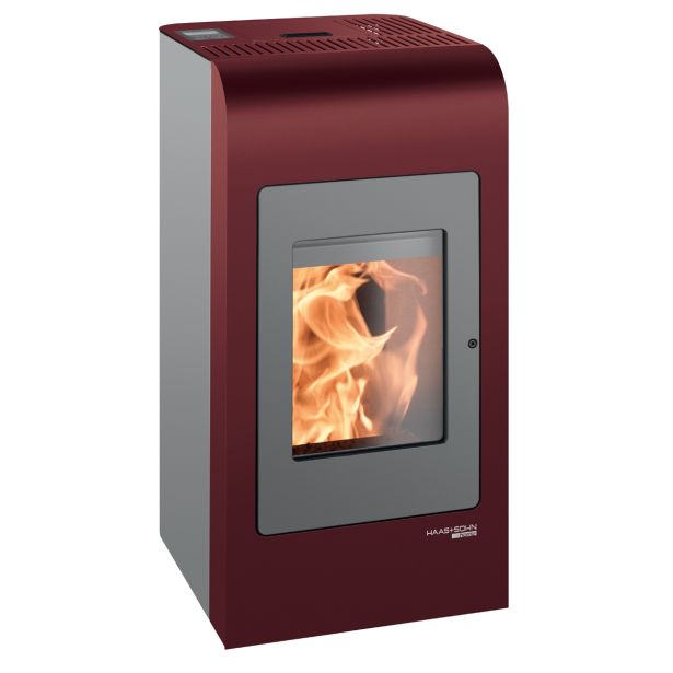 PELETNA PEČ HAAS+SOHN HSP 2.17 HOME II BISERNO SIVA/RUBINSKA