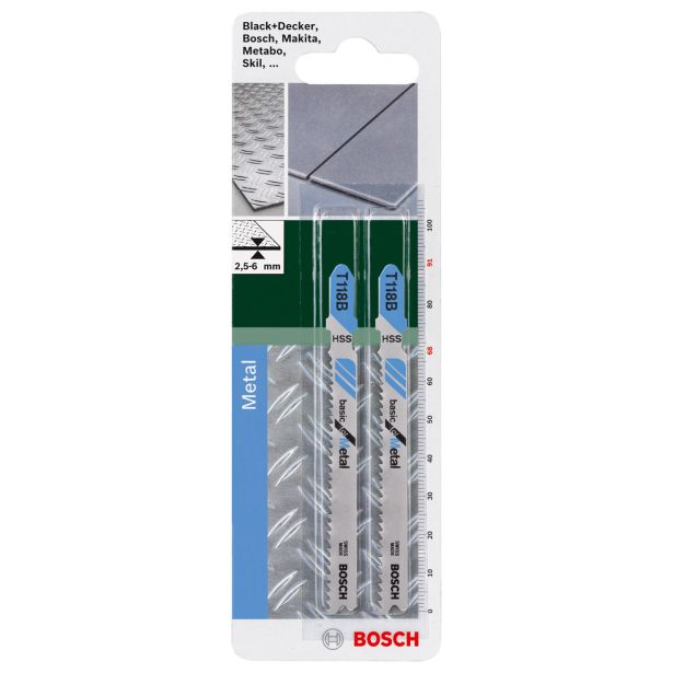 LIST VBODNE ŽAGE BOSCH HSS T 118 B 2-DELNI KOMPLET