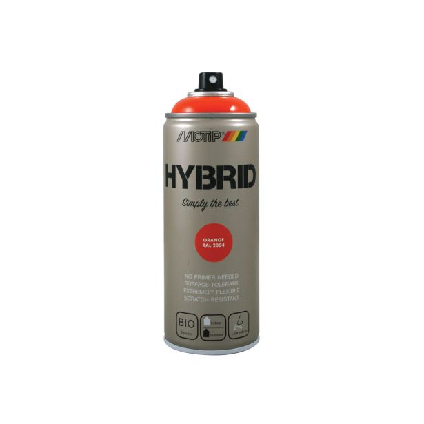 BARVNI SPREJ MOTIP HYBRID RAL.: 2004 400 ML ORANŽNI