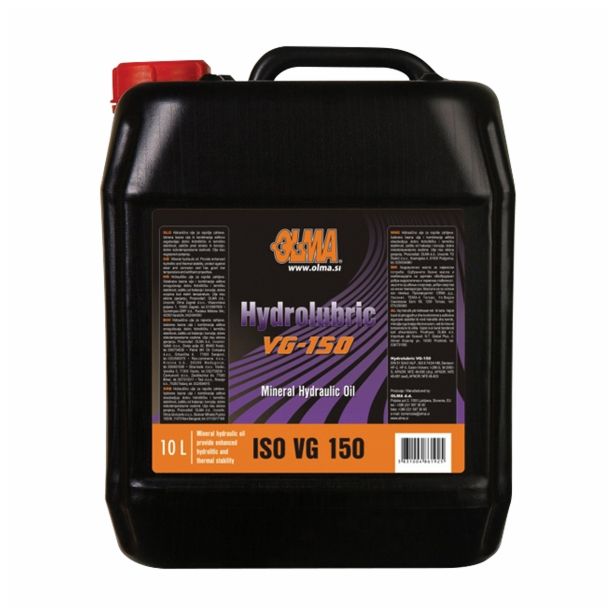 HIDRAVLIČNA TEKOČINA OLMA HYDROLUBRIC VG 150 10L R1 / P60 / JC