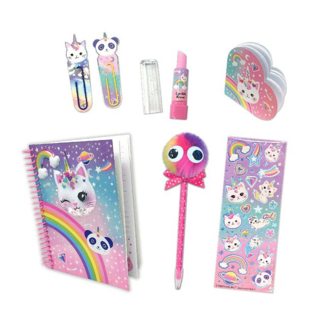 IGRAČE ZA DEKLICE HOT FOCUS DNEVNIK S PISALNIM SETOM MUCA