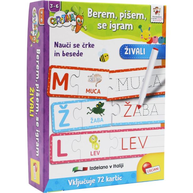 DRUŽABNE IN MISELNE IGRE LISCIANI BEREM, PIŠEM, SE IGRAM