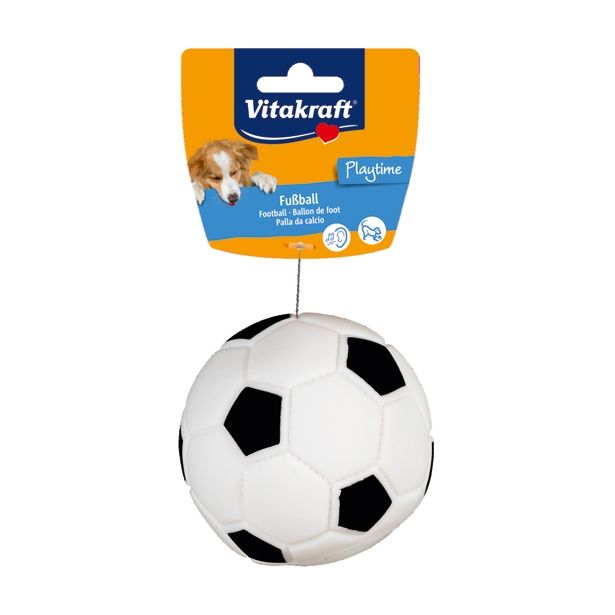 IGRAČA ZA PSA VITAKRAFT ŽOGA GUMA MOOS NOGOM. PISKA, FI 10CM