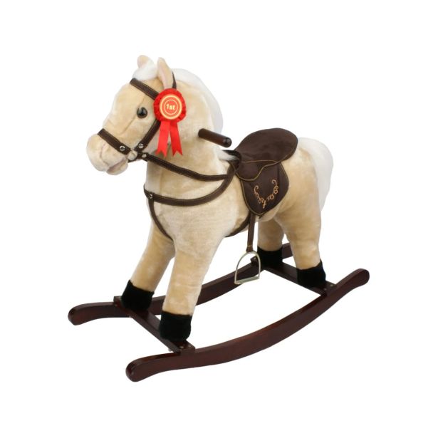 IGRAČE ZA DOJENČKE FREE 2 PLAY GUGALNI KONJIČEK BEŽ