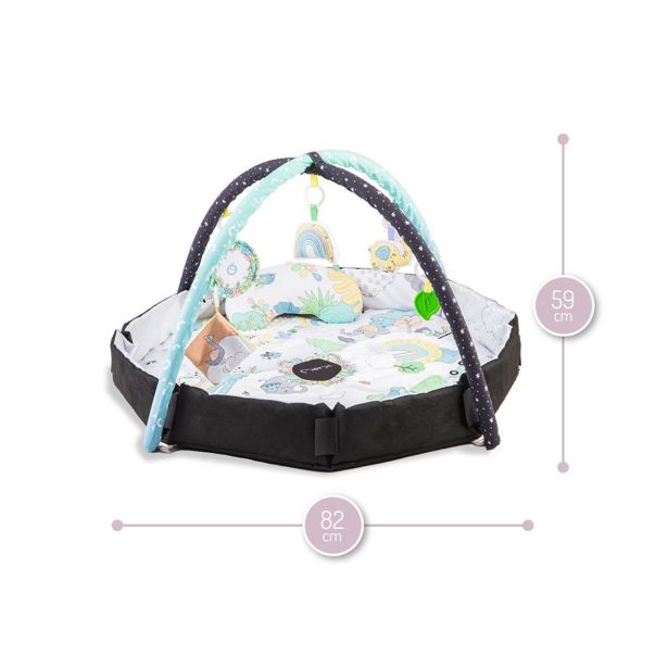 IGRAČE ZA DOJENČKE MOMI IGRALNA PODLOGA DAY&NIGHT 4V1