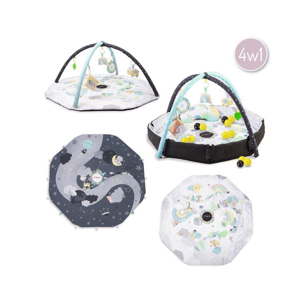 IGRAČE ZA DOJENČKE MOMI IGRALNA PODLOGA DAY&NIGHT 4V1