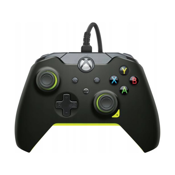 IGRALNI PLOŠČEK PDP XBOX ČRN - ELECTRIC RUMEN ŽIČNI