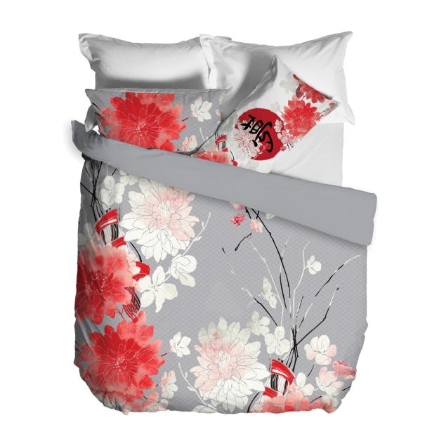 POSTELJNINA AMO LA CASA IKEBANA 140X200 / 60X80CM