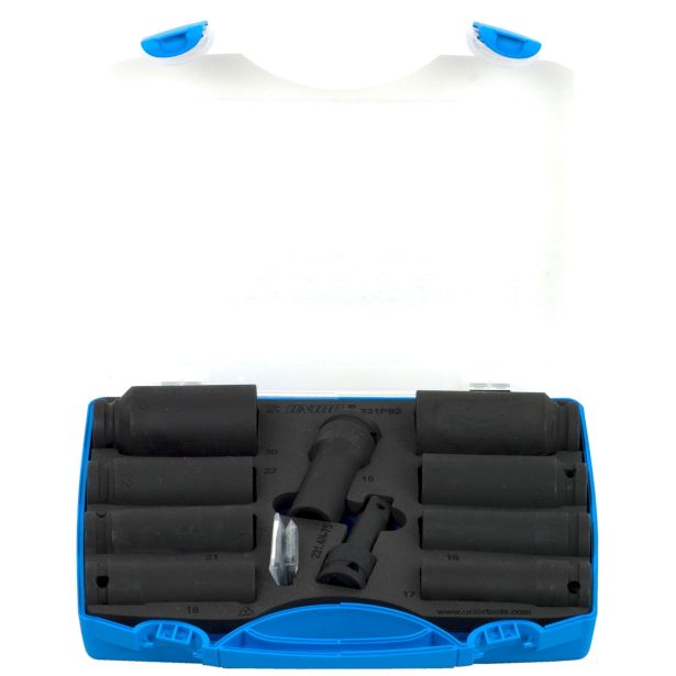 IMPACT KLJUČ 12,7MM UNIOR 15-30 MM 10 DELNA ART. 231MB2