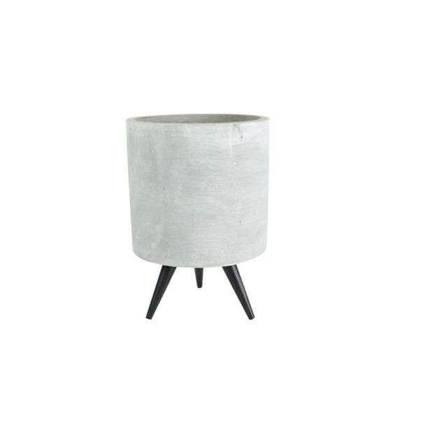 KERAMIČNI NOTRANJI LONEC TS IMRE CEMENT 11 CM H17 NA STOJALU