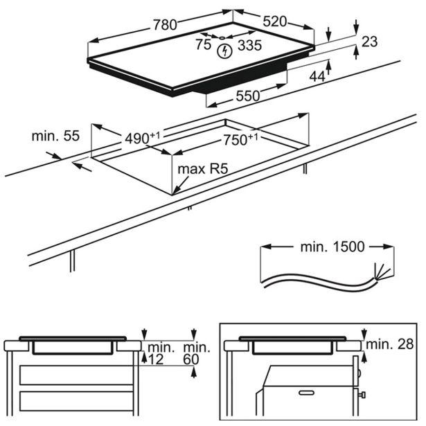 INDUKCIJSKA KUHALNA PLOŠČA ELECTROLUX EIS824