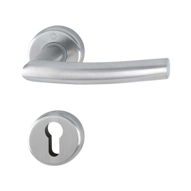 INOX KLJUKA ZA VRATA HOPPE ALTA Z ROZETO CILINDER F69