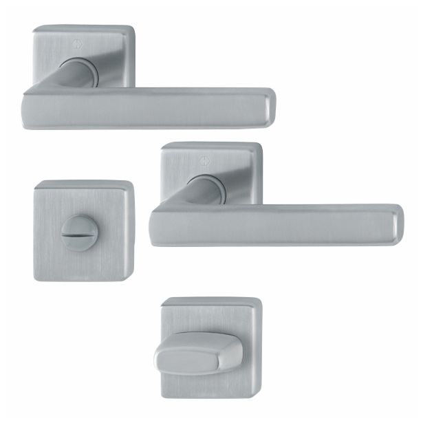 INOX KLJUKA ZA VRATA HOPPE DALLAS Z ROZETO WC F69