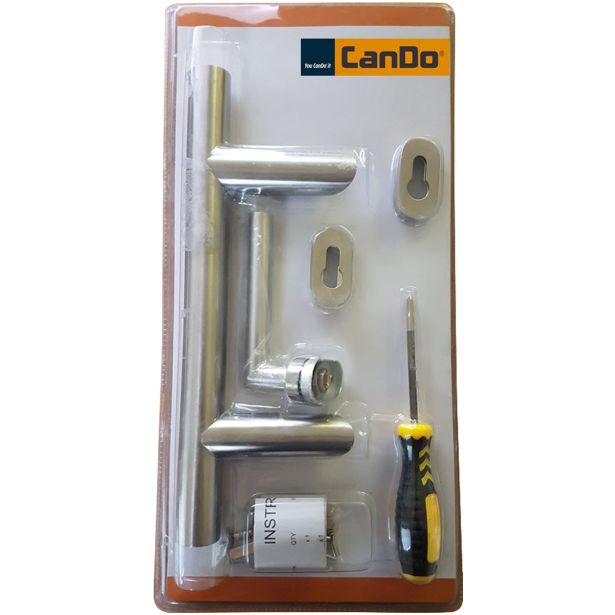 OKOVJE ZA VRATA CANDO INOX ROČAJ 80 CM LEVI +NOTRANJA KLJUKA