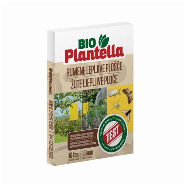INSEKTICID BIO PLANTELLA LEPLJIVE PLOŠČE RUMENE 10 KOS