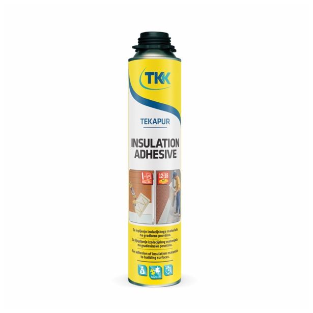 POLIURETANSKA PENA TEKAPUR INSULATION ADHESIVE 800 ML - ZA LEPLJENJE IZOLACIJSKIH PLOŠČ