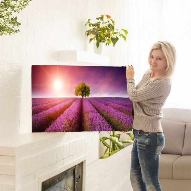 IR GRELNI PANEL 600 W, FOTOMOTIV - LAVANDA, 1005 X 605 X 20 MM