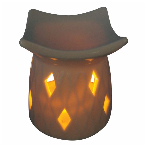 SVEČNIK GLOSSTYLE IZPARILNIK 9 CM PORCELAN